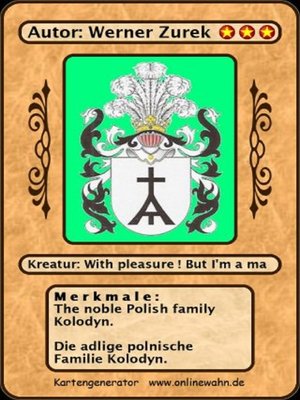 cover image of The noble Polish family Kolodyn. Die adlige polnische Familie Kolodyn.